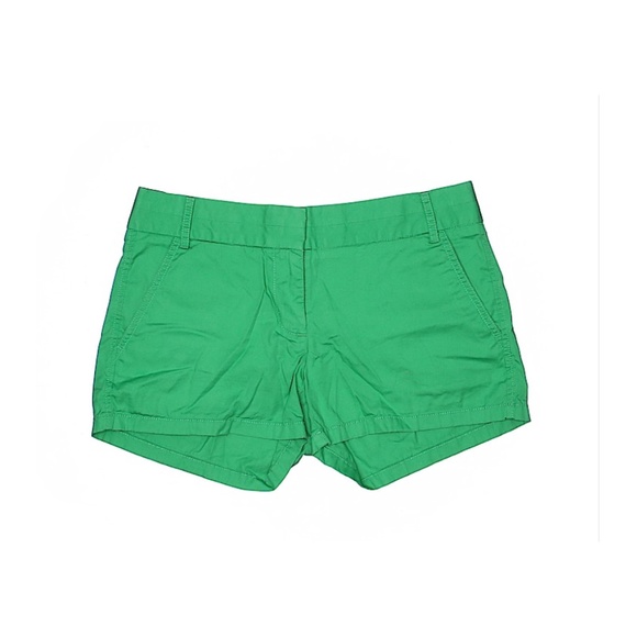 J. Crew Green Chino-Khaki Shorts - Picture 1 of 2